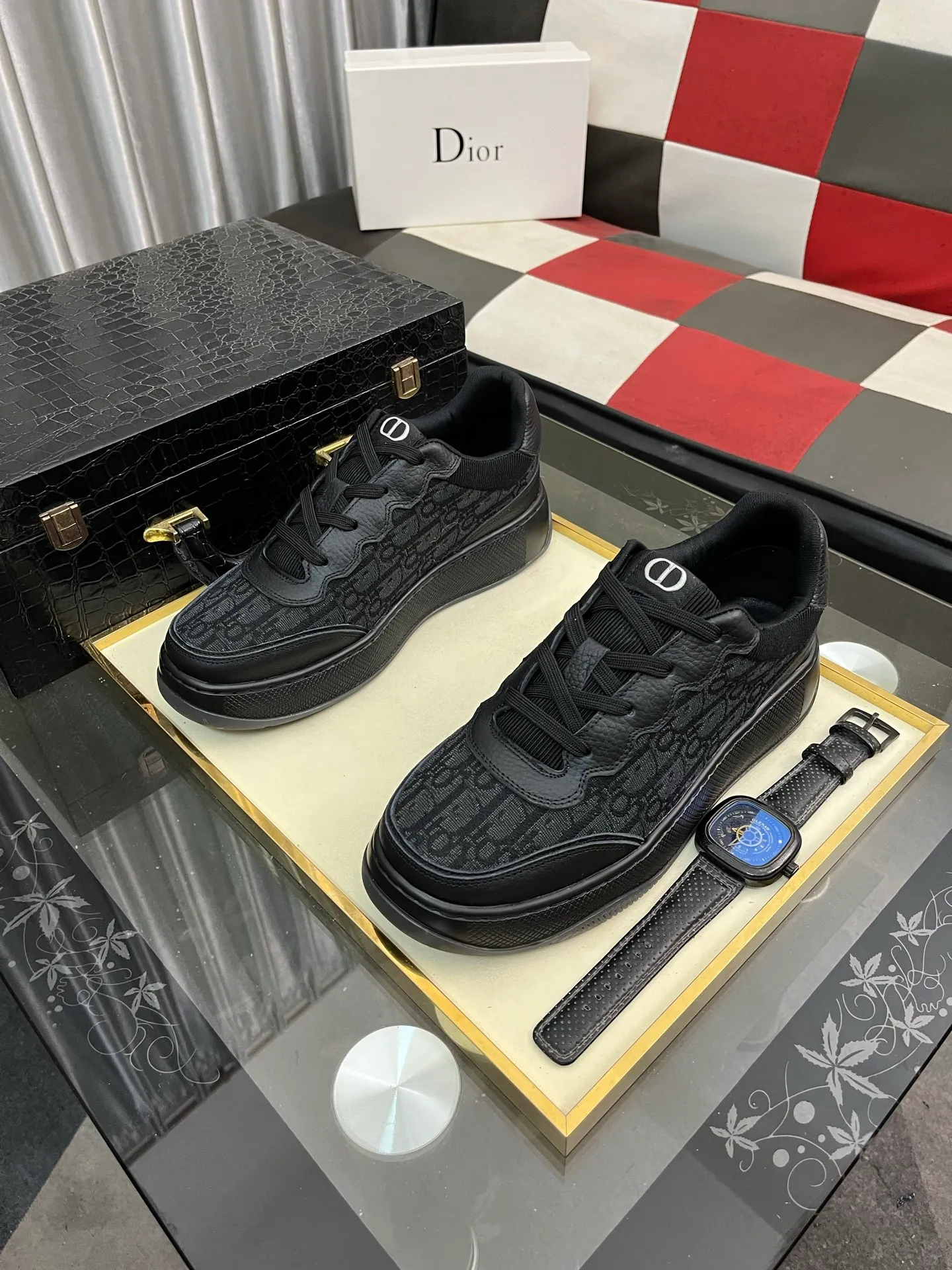Men's Men's Shoes 💰440⌚️⌚️《DIOR*》The latest and most popular casual shoes, top brand [seduce] luxury~purchasing agent, top~quality. [Strong] The upper is made of imported breathable cowhide with material ➕ breathable sheepskin feet (•) and fine workmanship. Original stylish and stylish soft rubber wear-resistant outsole, light and comfortable on the foot, size: 38-444️⃣colors available